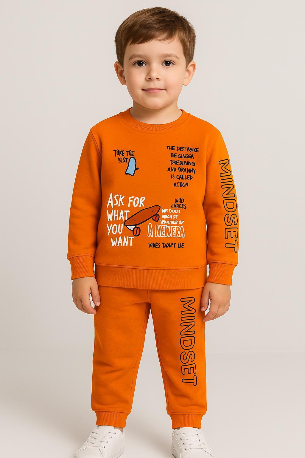 Trouser Shirt - Orange Print