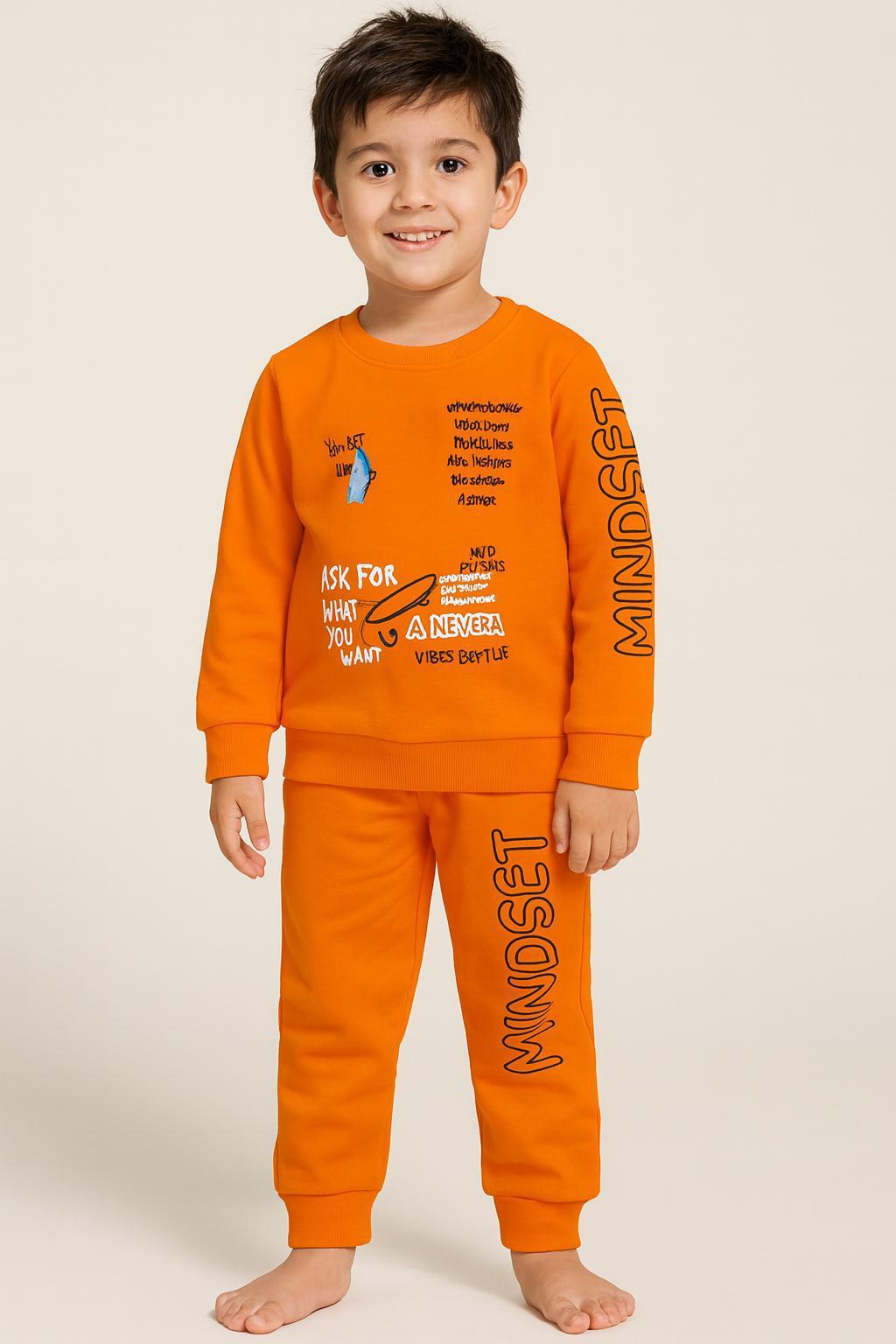 Trouser Shirt - Orange Print
